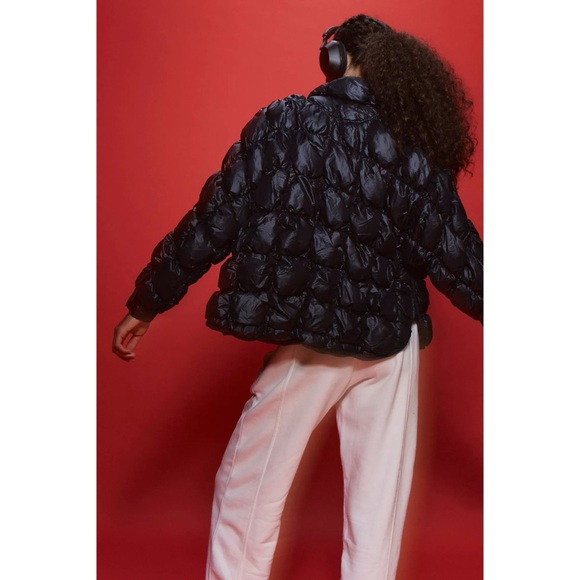 Free People Movement Scrunchy Glossy Pippa Packable Puffer Jacket Black Size S - Picture 3 of 15